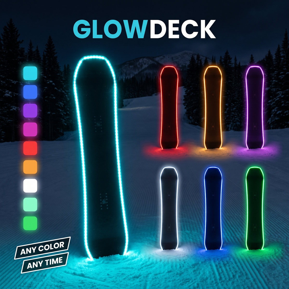 GLOWDECK™ LED SNOWBOARD SYSTEM